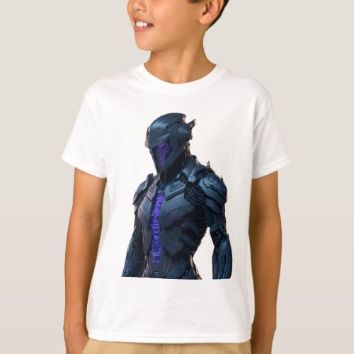 Cool futuristic robot design high quality T_Shirt