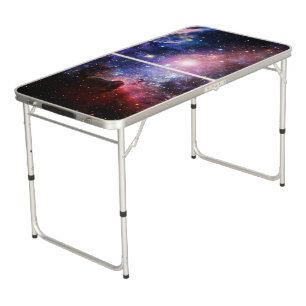 Cool galaxy nebula beer pong table