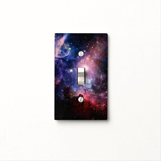 Cool galaxy nebula light switch cover (In Situ)