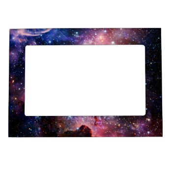 Cool Galaxy Nebula Magnetic Photo Frame by jahwil at Zazzle