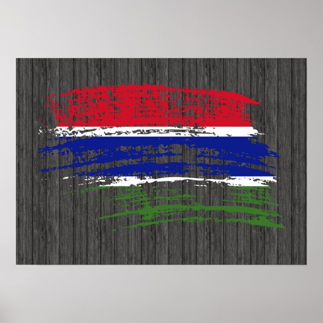 Cool Gambian flag design Poster (Front)