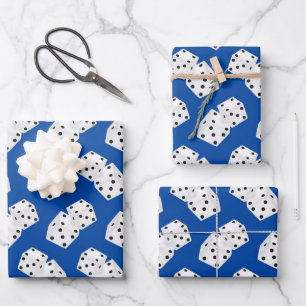 Cool gambling dice pattern Casino Wrapping Paper Sheets