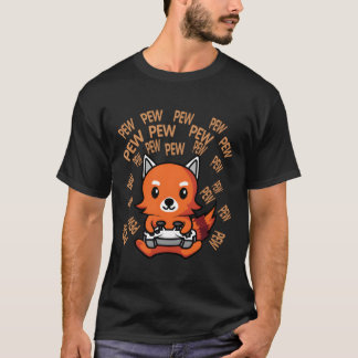 Cool Game Lover Funny Gaming Fox Animal Gifts For  T-Shirt
