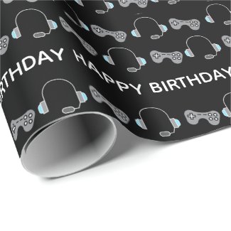 Cool Gamer Birthday Wrapping Paper