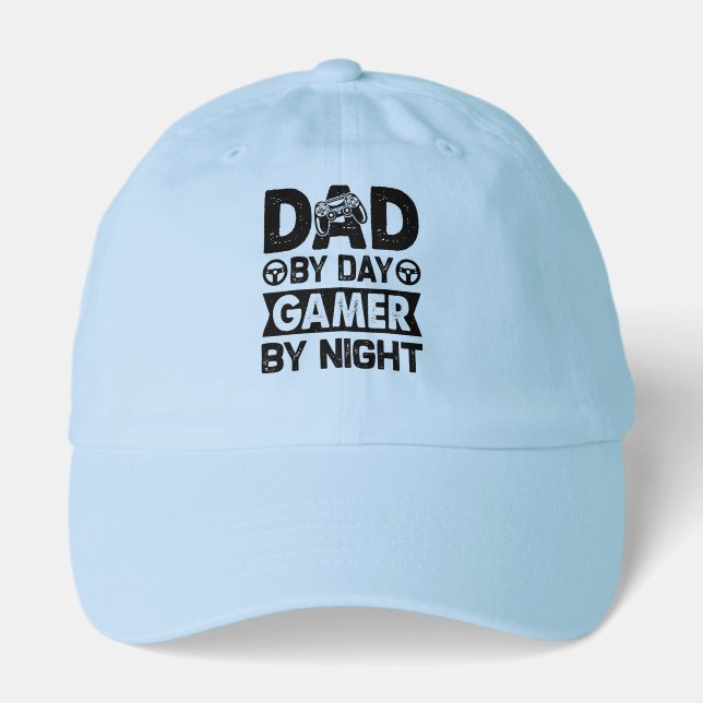 Cool gamer Dad word art  Hat (Front)