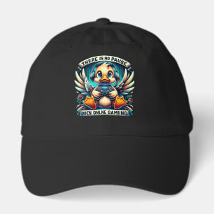 Cool gamer duck word art  hat