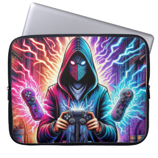 Cool Gamer guy Laptop Sleeve