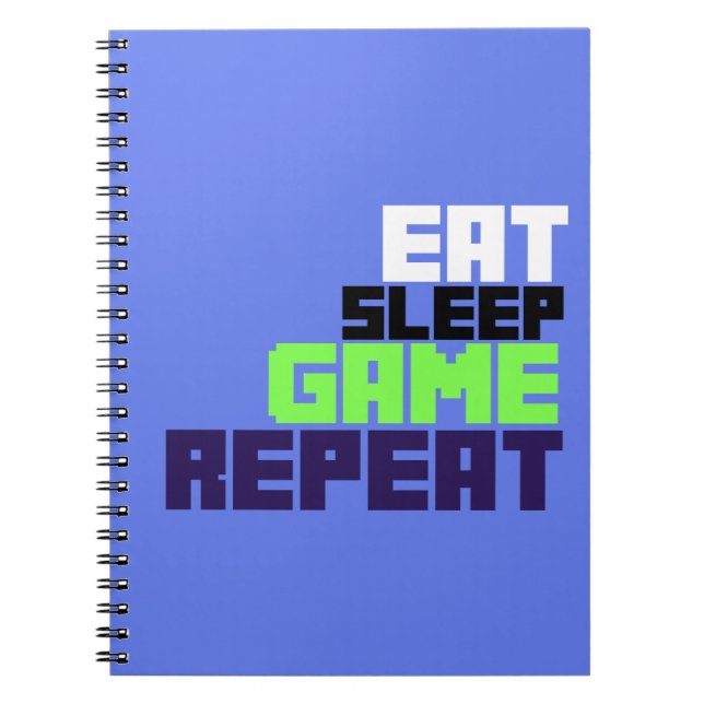 Cool Gamer Spiral Notebook (Front)