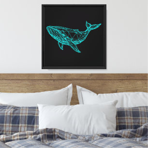 Cool Gamer Whale Canvas Art
