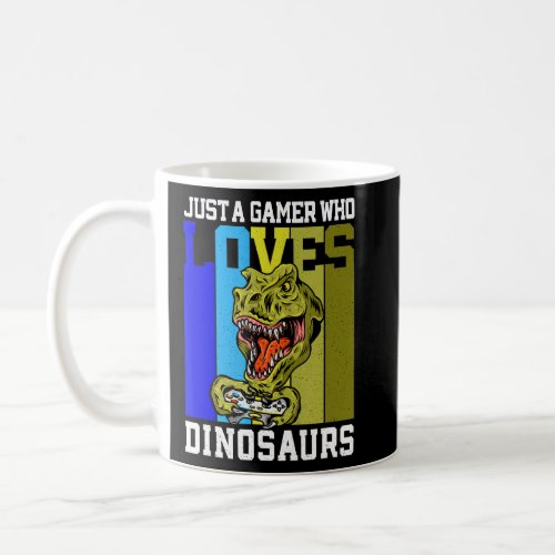 Cool Gaming T Rex Tyrannosaurus Dinosaur Gamer  Coffee Mug