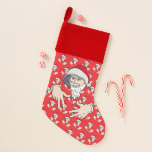 Cool Gangsta Hip Hop Hand Rap Santa Claus Christmas Stocking