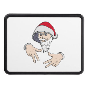 Cool Gangsta Hip Hop Hand Rap Santa Claus Hitch Cover