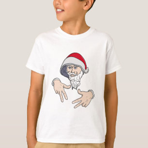Cool Gangsta Hip Hop Hand Rap Santa Claus T-Shirt