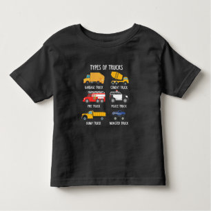 Cool Garbage Truck Kids Trash Recycling Driver Toddler T-shirt