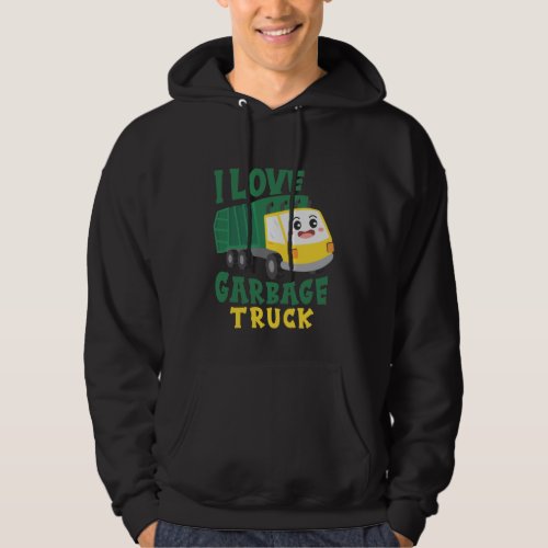 Cool Garbage Truck loving Boy Kids Toddler Hoodie