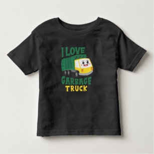 Cool Garbage Truck loving Boy Kids Toddler Toddler T-shirt