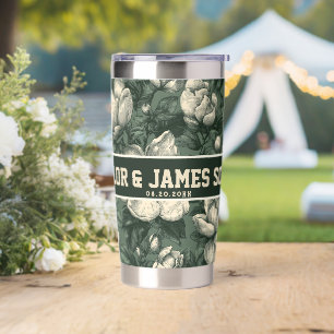 Cool Gardenias Stainless Steel Tumbler For Couple 