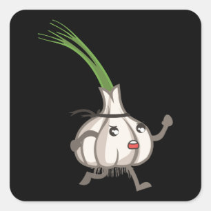 Cool Garlic Square Sticker