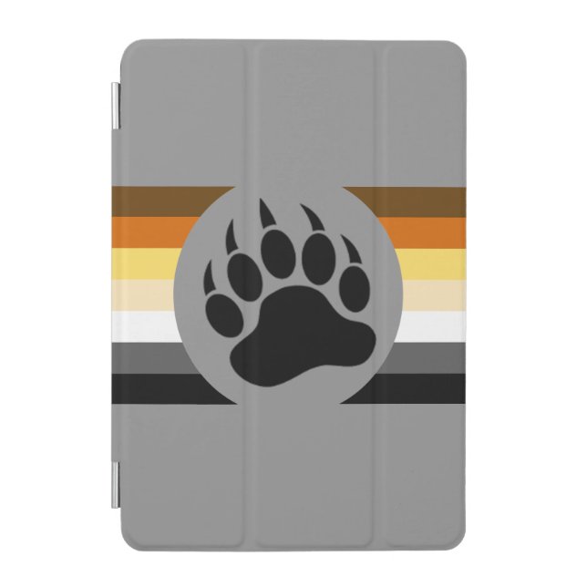 Cool Gay Bears Pride Flag Bear Paw iPad Mini Cover (Front)