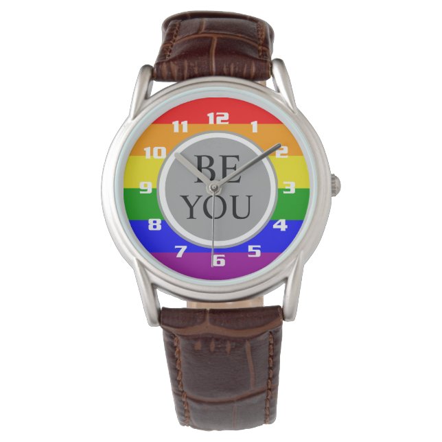 Cool Gay Pride Flag Be You Watch (Front)