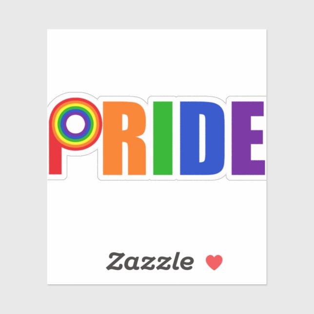 Cool Gay Pride Sticker (Sheet)