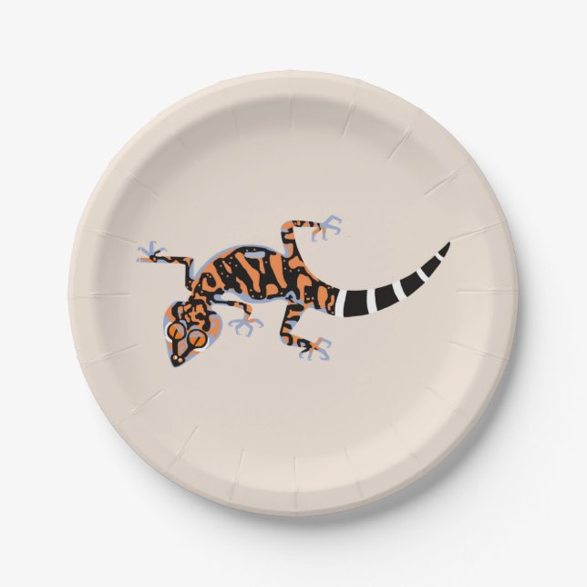  Cool GECKO -Wildlife - Nature - Party Paper Plates (Front)