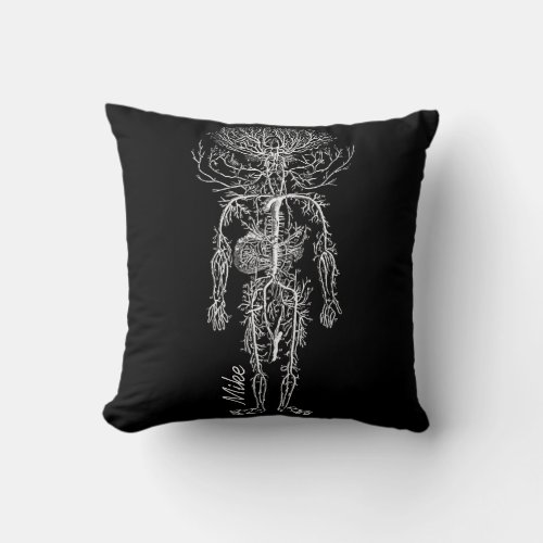 Cool Geeky Custom Gifts for Male Medical Nerds Throw Pillow