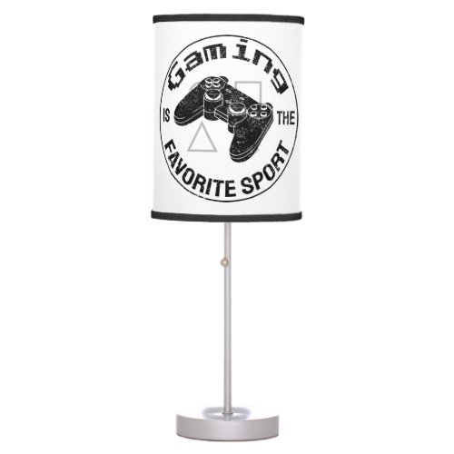 Cool Geeky Gaming is the favorite Sport Table Lamp