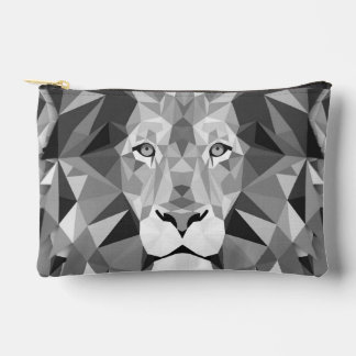 Cool Geometric Lion Head Accessory Pouch