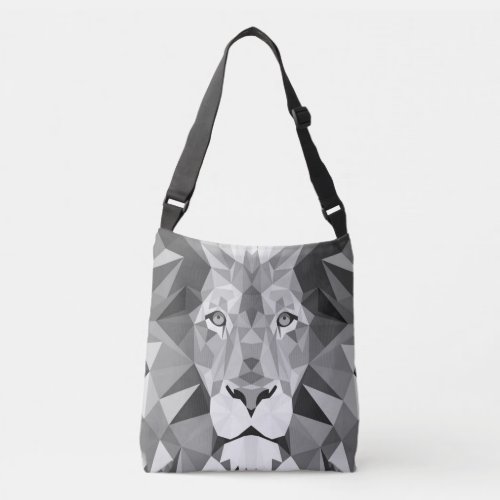 Cool Geometric Lion Head Crossbody Bag