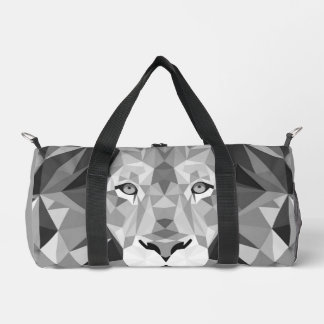 Cool Geometric Lion Head Duffle Bag