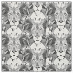 Cool Geometric Lion Head Fabric