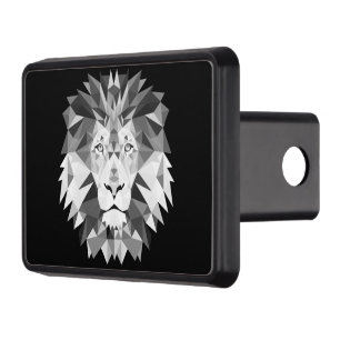 Cool Geometric Lion Head Hitch Cover