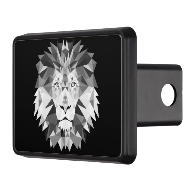 Cool Geometric Lion Head Hitch Cover (Left)