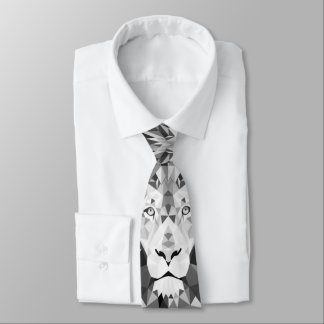 Cool Geometric Lion Head Neck Tie