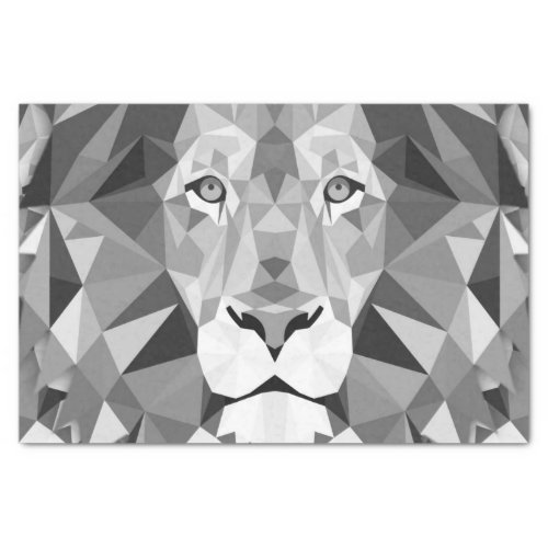 Cool Geometric Lion Head Tissue Paper