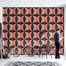 Cool geometric pattern wallpaper with black backgr