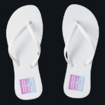 Cool Geometric Pink & Purple | Couples Initials Flip Flops<br><div class="desc">Cool,  minimal and modern..

Thank you for your purchase!</div>