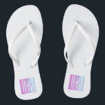 Cool Geometric Pink & Purple | Couples Initials Flip Flops<br><div class="desc">Cool, minimal and modern..
Thank you for your purchase!</div>