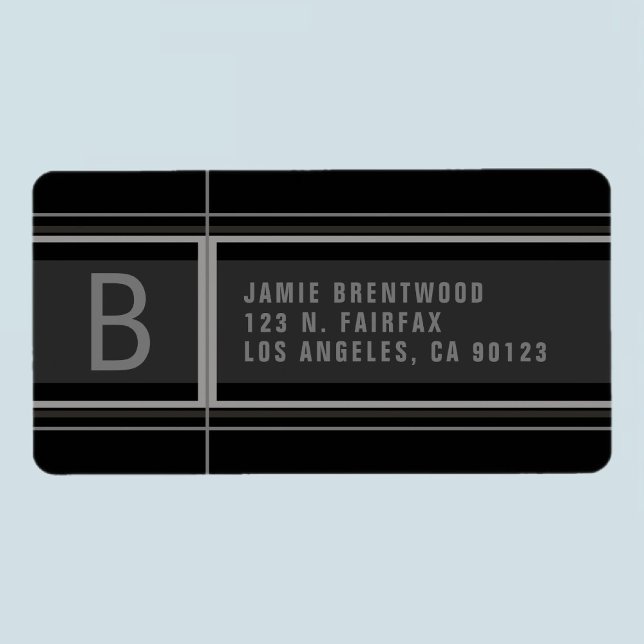Cool Geometric Stylized Return Address Label (Creator Uploaded)