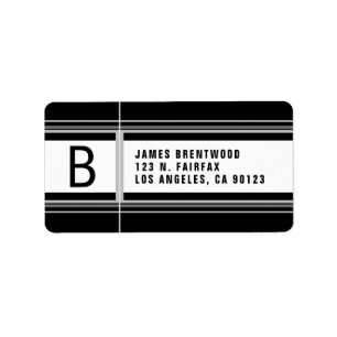 Cool Geometric Stylized Return Address Label