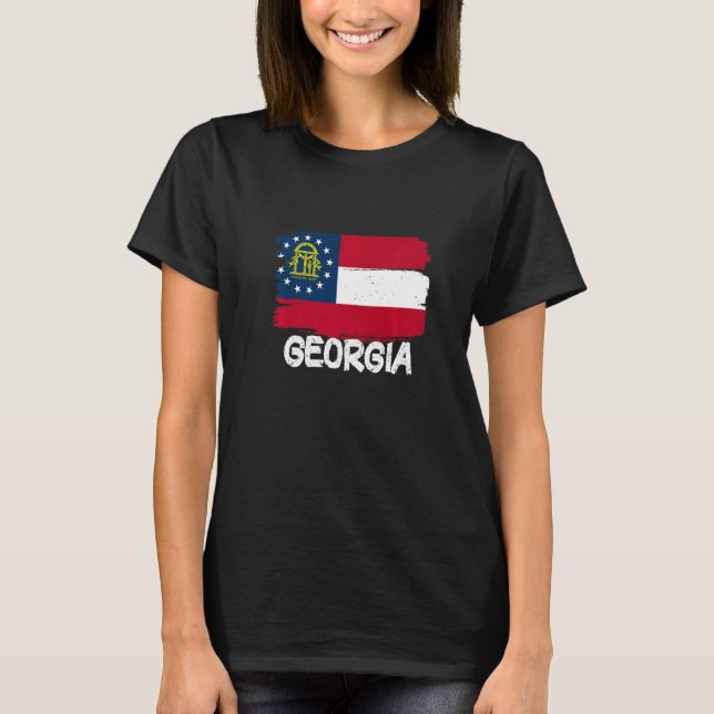 Cool Georgia Flag T-Shirt (Front)