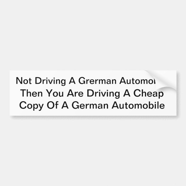 Cool German Sticker (Front)