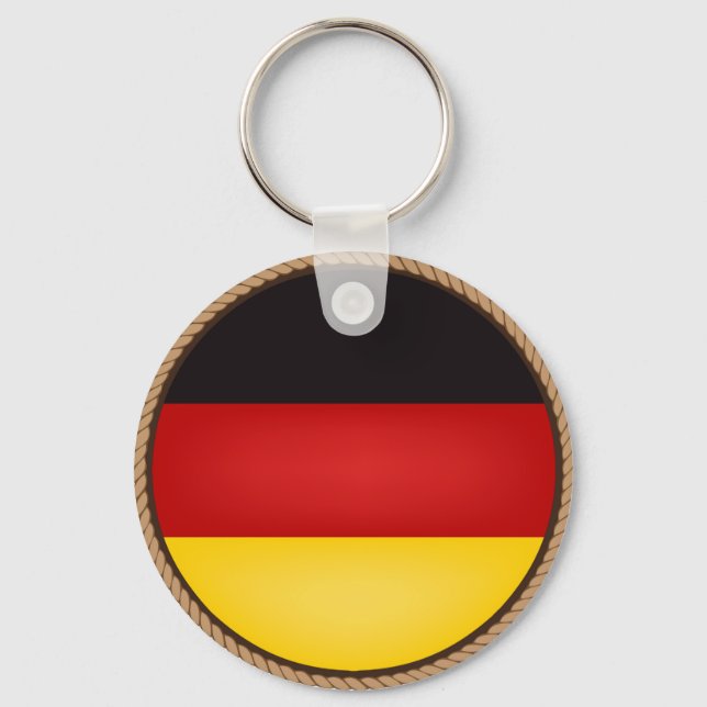 Cool Germany Flag Seal Keychain (Front)