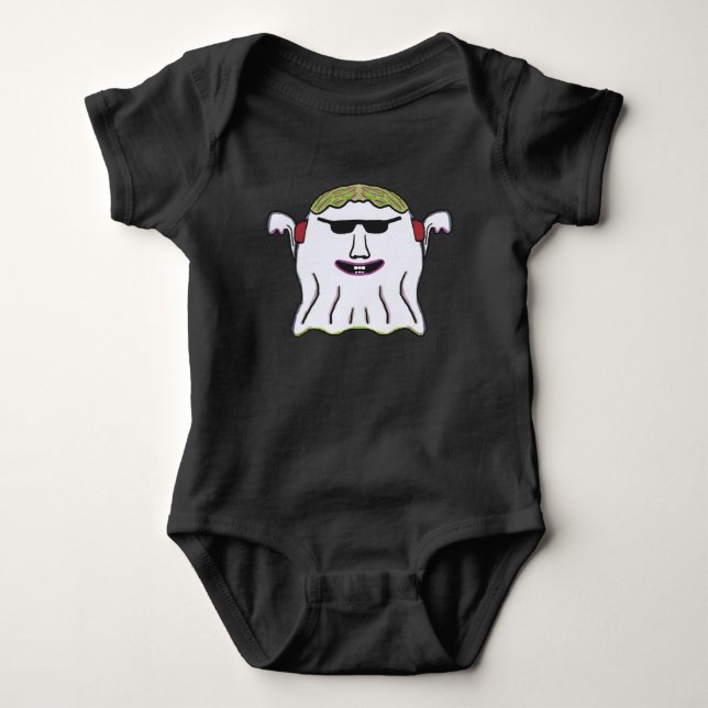 Cool Ghost Baby Bodysuit (Front)