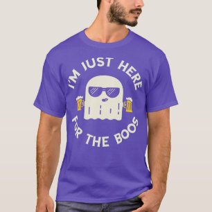 Cool Ghost Beer Halloween Drinking Boos Funny Boos T-Shirt