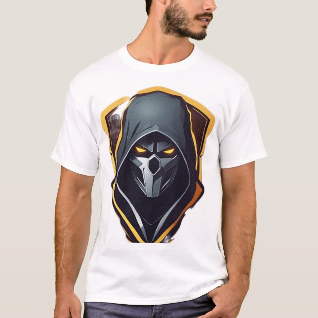 Cool Ghost Graphic T-Shirt - Spooky and Stylish (Front)