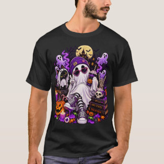 Cool Ghost Halloween Vibes T-Shirt
