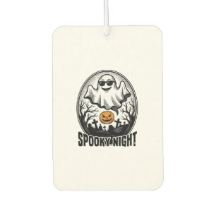 Cool Ghost Halloween Vintage Engraving Tee Art_1 Air Freshener