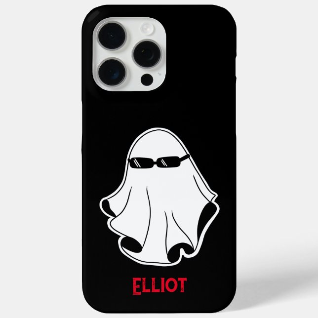 Cool Ghost with Black Sunglasses Customizable Case-Mate iPhone Case (Back)